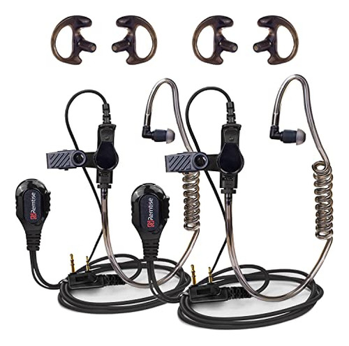 Auricular Con Tubo Acústico Encubierto Con Micrófono Para