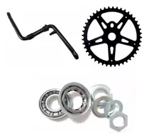Comprar Kit Palanca Biela Plato Y Set Caja Bicicleta Tipo Playera