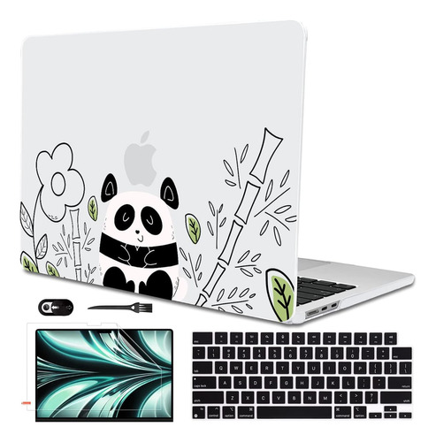 Funda Lcmocico Para Macbook Air 13 M2 + C/teclado Panda