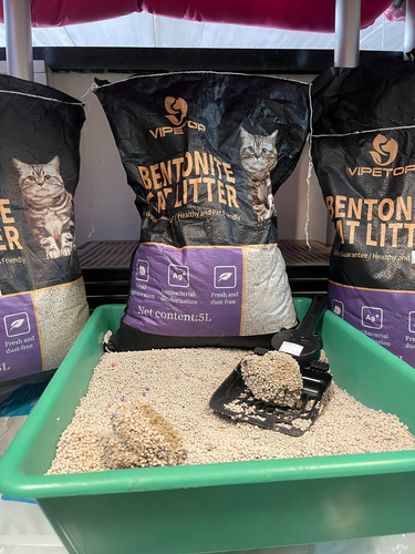 Arena sanitaria para gatos Bentonita 4kg Biodegradable