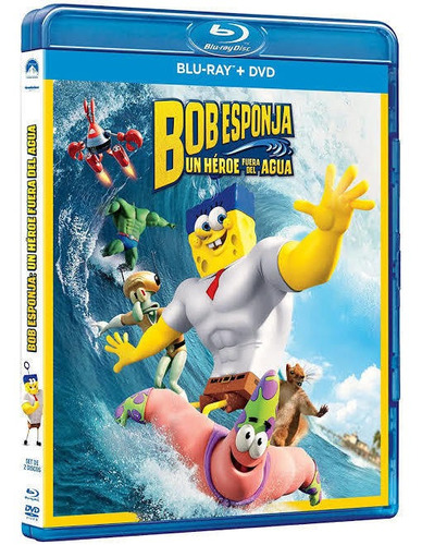Bob Esponja Un Héroe Fuera Del Agua Blu-ray Original Dvd