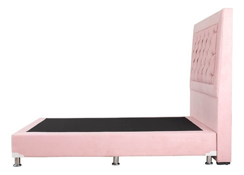 Cabecera King Size Dicasa Mary Rosa + Box Dicasa Pink