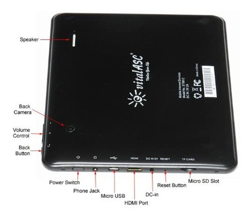 Imagen 4 de 6 de Tablet Pantalla Dañada Para Repuesto Vitalasc