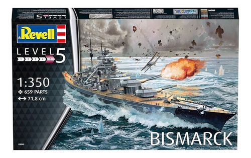 Battleship Bismarck 1/350 Marca Revell  