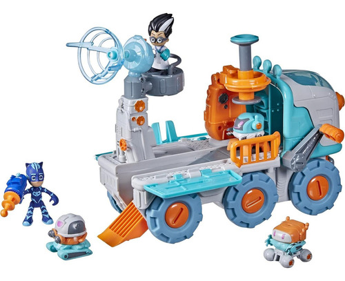Vehículo De Construcción Pj Masks Romeo Con Luces Y