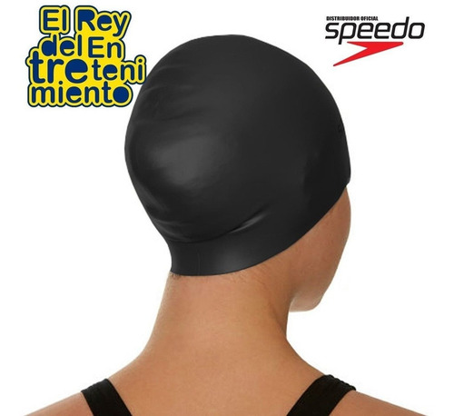 Gorra Speedo Natación Silicona P/ Pelo Largo Piscina El Rey