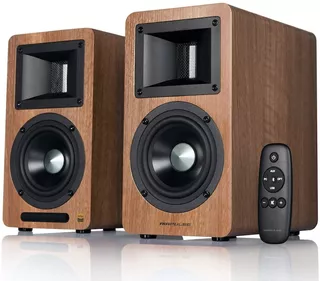 Edifier Airpulse A80 Parlantes Activos Hi-res Bluetooth Color Madera