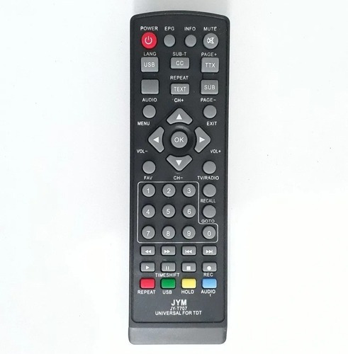 Control Universal Remoto Televisión Decodificador Para Tdt