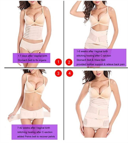 Faja Cinturon Moldeadora Post Parto 3 En 1 Ajustable Gift
