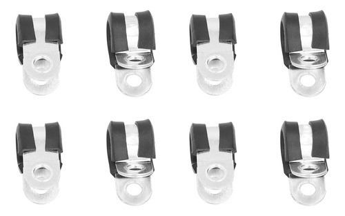 Abrazadera De Goma Tipo R, 20 Piezas, De Acero Inoxidable, D