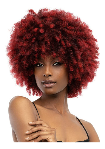 Janet Collection Peluca Rizada Natural Natural Afro Kane (or