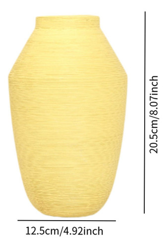 Florero De Cerámica, Soporte Para Maceta, Arreglo Amarillo
