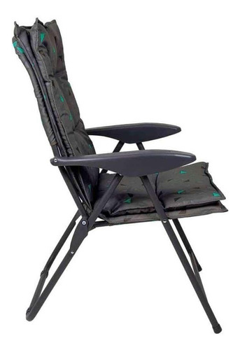Poltrona Estofada Camping K1 Até 120kg Grafite 409201 Mor