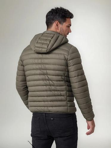 Campera Puffer Liviana Con Piel Interior, Talles Especiales