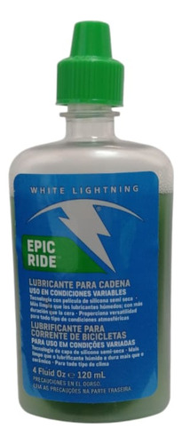 Lubricante P/cadena White Lightning Epic Ride D/bicicleta