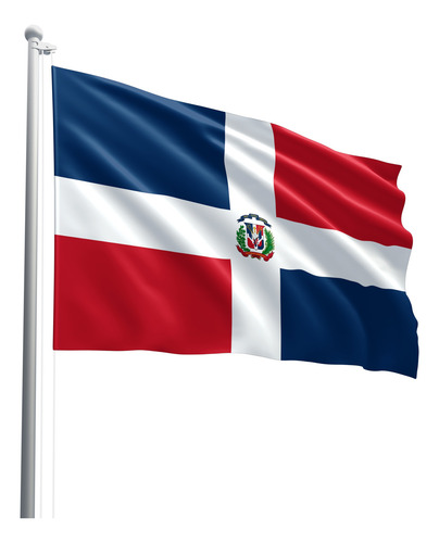 Bandeira República Dominicana Tecido Oxford 100% Poliéster