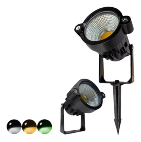 Kit 10 Espeto Led 15w Luminaria Jardim Prova Dágua Bivolt