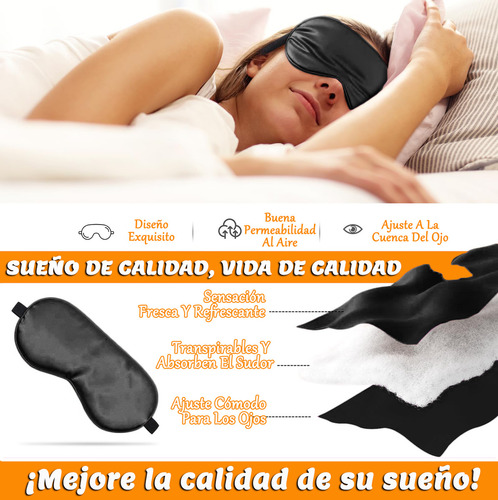 Antifaz Para Dormir Con Tapones Para Viaje Misión Oficina