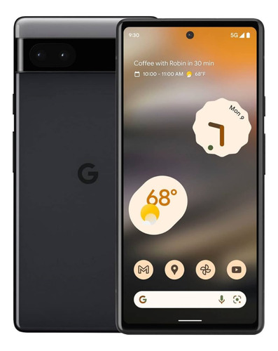 Google Pixel 6a, Charcoal 128gb 6 Ram Liberado Carcasa Negro (Reacondicionado)