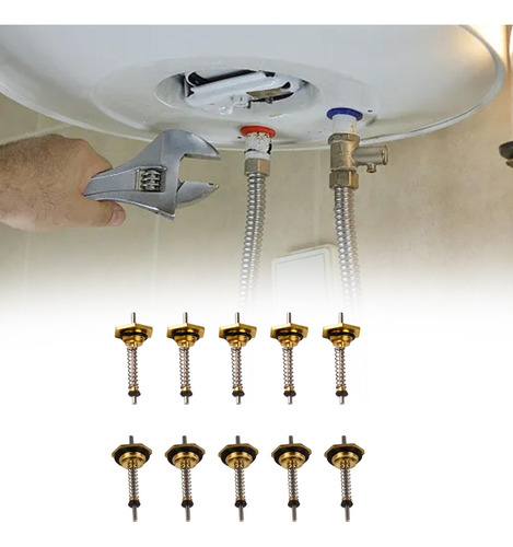 10 Uds Válvula De Agua Dedal Hexagonal Para Piezas De 12 Mm