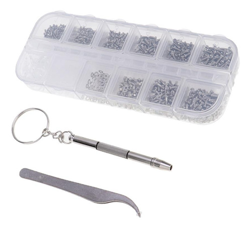 Paquete De 1100 Piezas Tornillos Arandelas + Destornillador