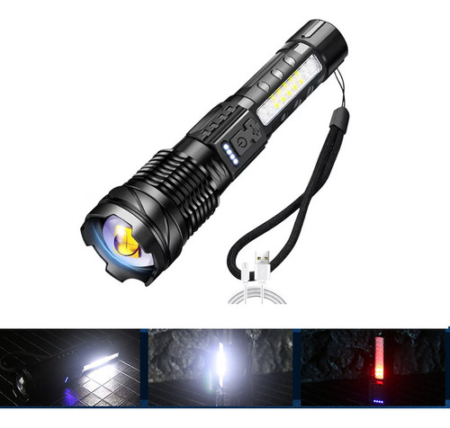 Lanterna A Laser De Titânio De Luz Forte Com Cabo De Dados
