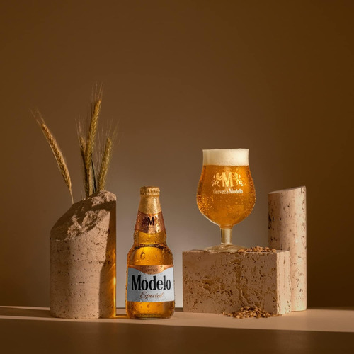Cerveza Clara Modelo Especial, 12 Botellas 355ml C/u