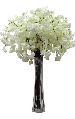 Galho Pendente De Cerejeira Artificiais Flor Plantas Decoração Festa Casamento Primavera
