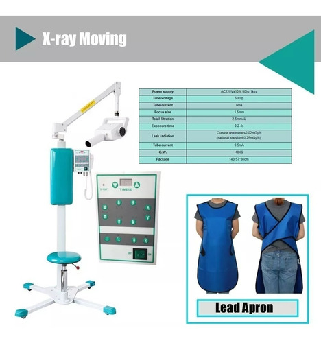 Equipo De Rayos X Dental Rodante Con Asiento X-ray Proline