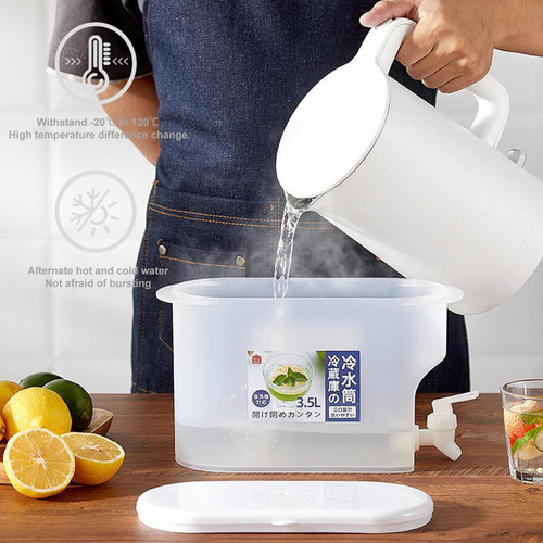 Contenedor De Agua Con Grifo - Jarra Para Nevera Y Bebidas