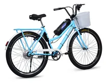 Comprar Bicicleta elétrica machine Retrô 350w azul vintage Machine Motors