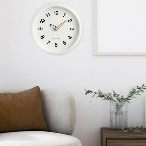 Reloj De Pared Decorativo De 10 Pulgadas, Reloj De Beige