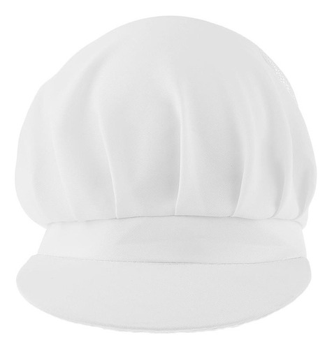 4 Gorro De Cocina Elasticidad Ajustable Chef Sombrero Blanca
