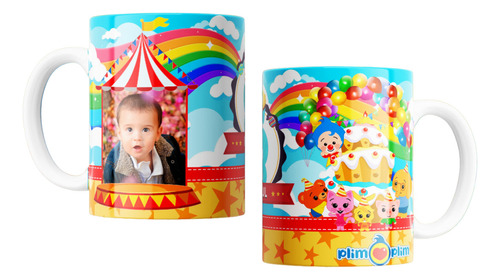 Tazas Plásticas Personalizadas Payaso Plim Plim #48