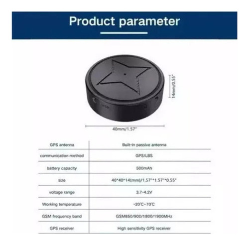 Rx Mini Rastreador Gps Para Veículos Com Cobertura Global