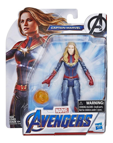 Figura Captain Marvel Hasbro Avengers 6 Pulgadas
