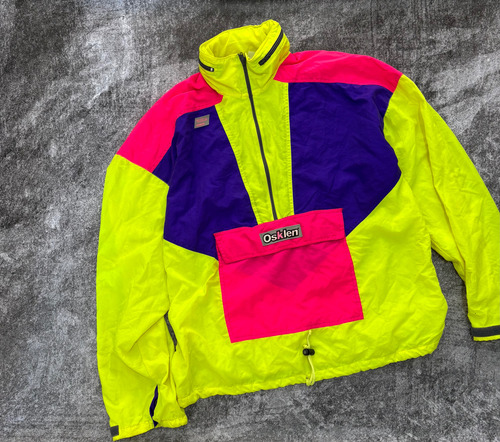 Buzo Anorak Colorido Retro Vintage