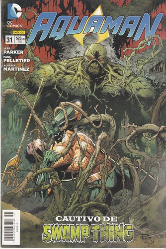 Comic Dc Comics Aquaman # 31 Cautivo De Swamp Thing