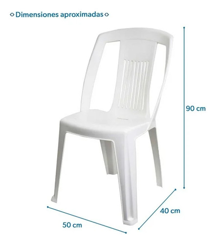 Silla De Jardín Duna Bistrot Blanca Msi
