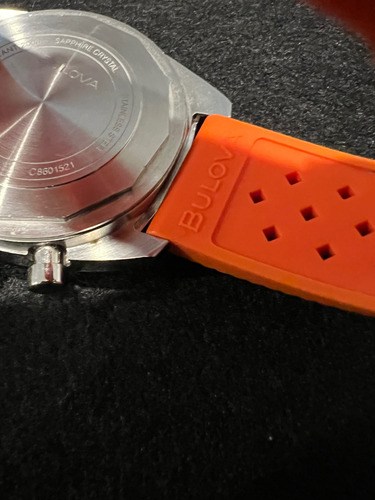 Reloj Bulova Surfboard 98a254 Naranja Naranja Naranja Crema (Usado)