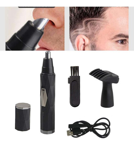 A*gift Afeitado Nariz Oído Trimmer Depilación Recargable Sin