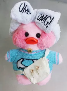 Peluche Lalafanfan Incluye Outfit - Patito Tik Tok