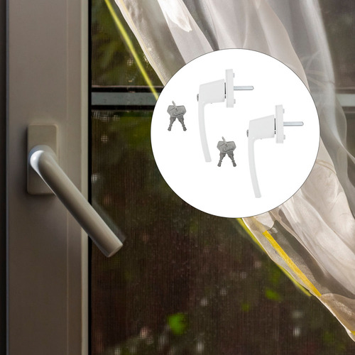 X 2 Juegos De Cerraduras Para Ventanas Para Niños, Manijas
