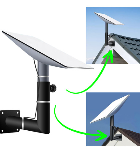 Suporte Mastro Fixação Parede Telhado Antena Starlink V2