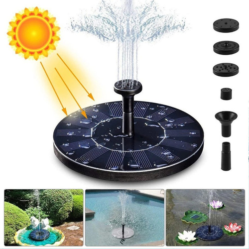 Fuente Solar Cascada Jardín Bomba De Agua Decorativa