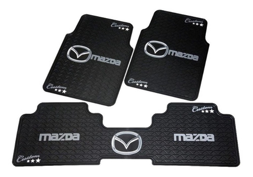 Juego Tapetes Mazda L36 Del Y Tras Caucho 3p Ref Sk