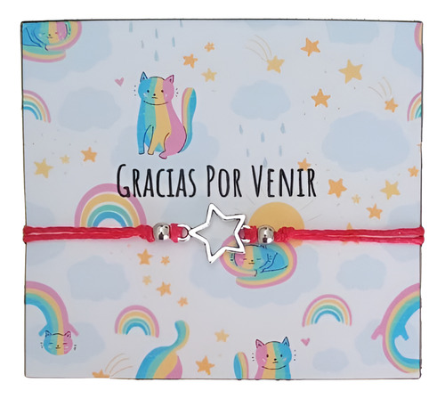 Pulseras Con Tarjetas X 10 Ideal Souvenirs Cumpleaños Rojo 25 Cm 30 Cm