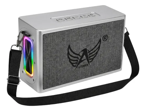 Caixa Som Bluetooth 120w Potente Rgb Alça Altomex Al-8303