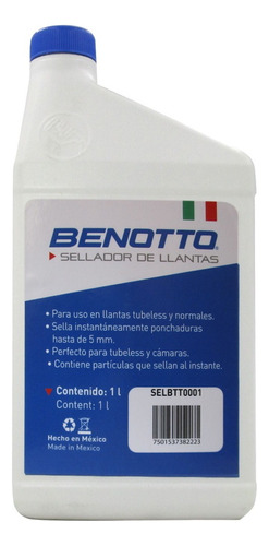 Sellador Llantas Benotto SELBTT0001 1L