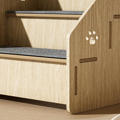Escaleras De Madera Para Perros Con Escalera Para 3 Pasos